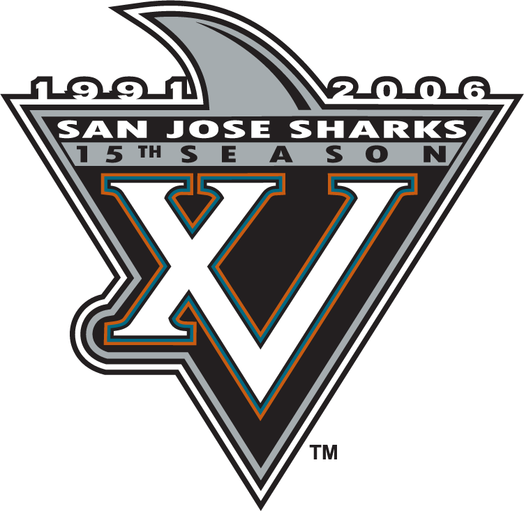 San Jose Sharks 2006 Anniversary Logo iron on heat transfer